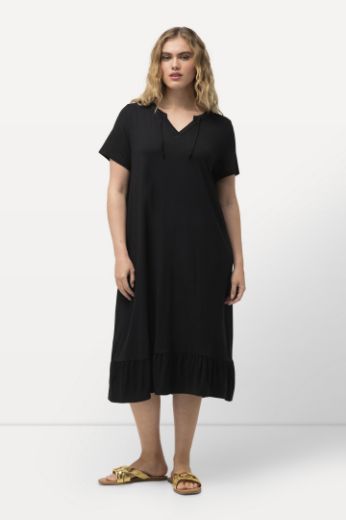 Moda za polnejše Haljina midi A kroja kratkih rukava plus velikost, xxl, Ulla Popken in Johann Popken (JP1880)