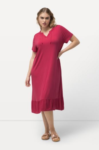 Moda za polnejše Haljina midi A kroja kratkih rukava plus velikost, xxl, Ulla Popken in Johann Popken (JP1880)