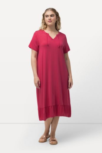Moda za polnejše Haljina midi A kroja kratkih rukava plus velikost, xxl, Ulla Popken in Johann Popken (JP1880)