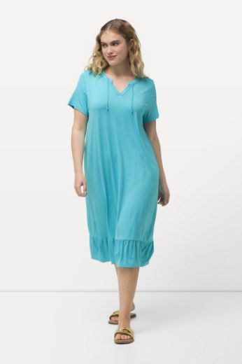 Moda za polnejše Haljina midi A kroja kratkih rukava plus velikost, xxl, Ulla Popken in Johann Popken (JP1880)