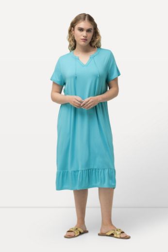 Moda za polnejše Haljina midi A kroja kratkih rukava plus velikost, xxl, Ulla Popken in Johann Popken (JP1880)