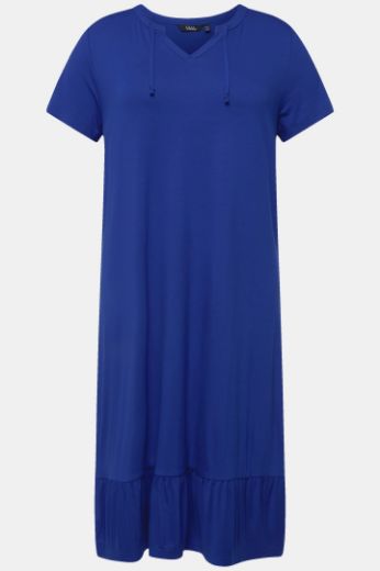 Moda za polnejše Haljina midi A kroja kratkih rukava plus velikost, xxl, Ulla Popken in Johann Popken (JP1880)