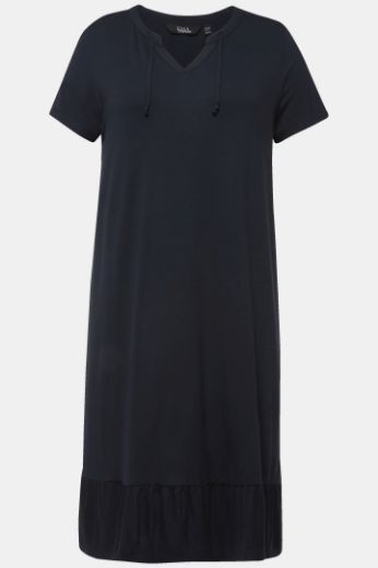 Moda za polnejše Haljina midi A kroja kratkih rukava plus velikost, xxl, Ulla Popken in Johann Popken (JP1880)