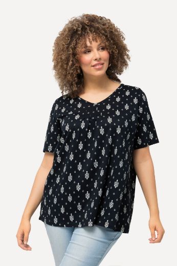Moda za polnejše Majica A kroja s printom plus velikost, xxl, Ulla Popken in Johann Popken (JP1880)