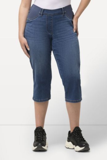 Moda za polnejše Hlače traper Capry plus velikost, xxl, Ulla Popken in Johann Popken (JP1880)
