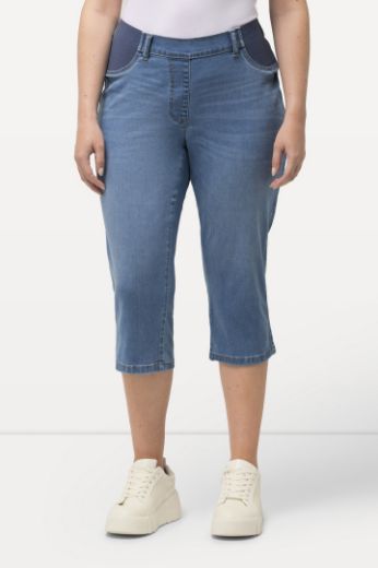 Moda za polnejše Hlače traper Capry plus velikost, xxl, Ulla Popken in Johann Popken (JP1880)