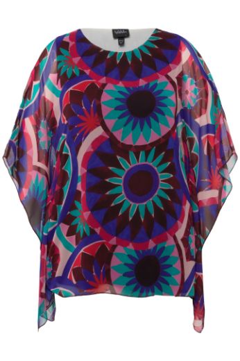 Moda za polnejše Bluza dvoslojna spuštenih rukava plus velikost, xxl, Ulla Popken in Johann Popken (JP1880)