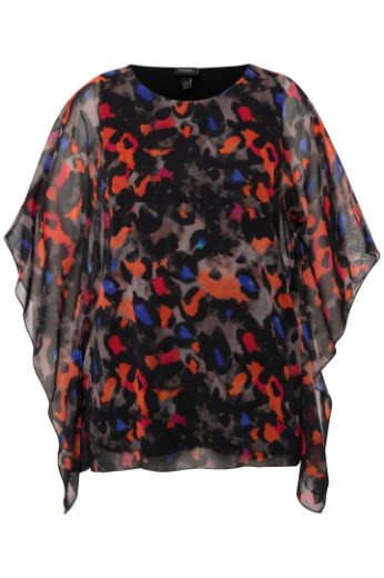 Moda za polnejše Bluza dvoslojna spuštenih rukava plus velikost, xxl, Ulla Popken in Johann Popken (JP1880)