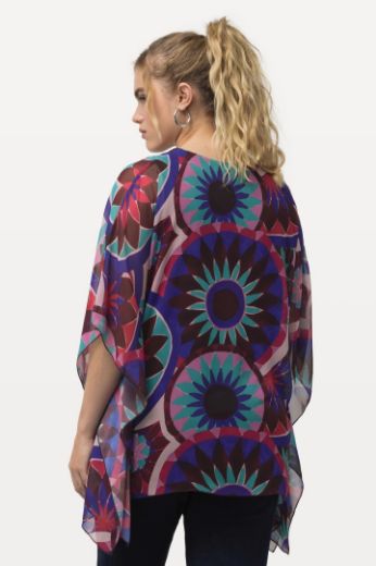 Moda za polnejše Bluza dvoslojna spuštenih rukava plus velikost, xxl, Ulla Popken in Johann Popken (JP1880)