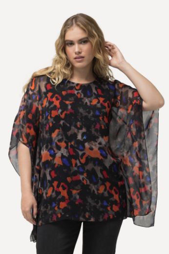 Moda za polnejše Bluza dvoslojna spuštenih rukava plus velikost, xxl, Ulla Popken in Johann Popken (JP1880)