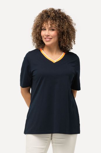 Moda za polnejše Majica kratkih rukava V ovratnika plus velikost, xxl, Ulla Popken in Johann Popken (JP1880)
