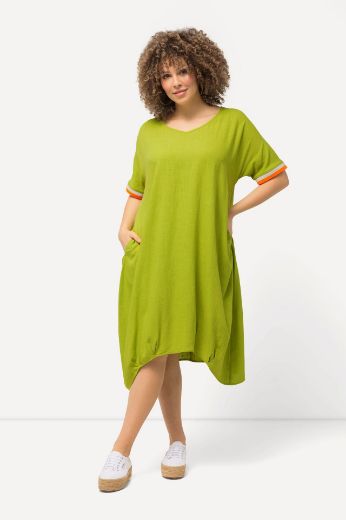 Moda za polnejše Haljina midi kratkih rukava asimetrična plus velikost, xxl, Ulla Popken in Johann Popken (JP1880)