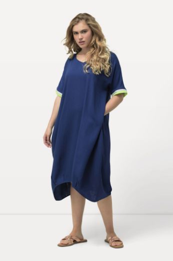 Moda za polnejše Haljina midi kratkih rukava asimetrična plus velikost, xxl, Ulla Popken in Johann Popken (JP1880)