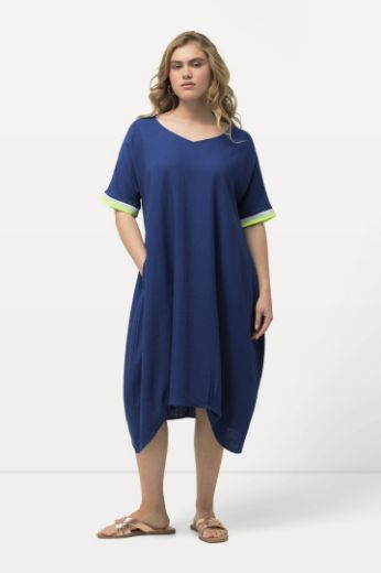 Moda za polnejše Haljina midi kratkih rukava asimetrična plus velikost, xxl, Ulla Popken in Johann Popken (JP1880)
