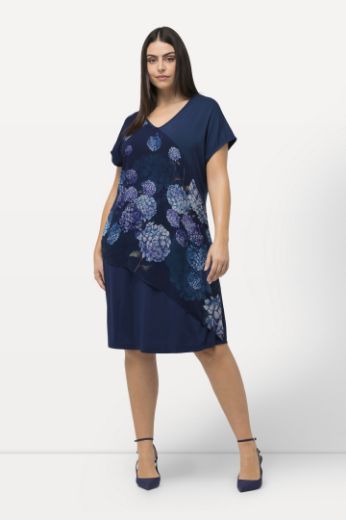Moda za polnejše Haljina V izreza  s cvjetnim printom plus velikost, xxl, Ulla Popken in Johann Popken (JP1880)