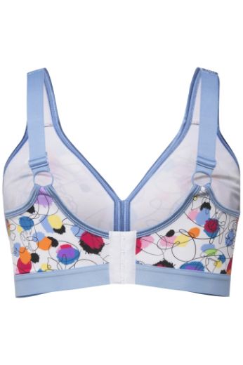 Moda za polnejše Grudnjak minimizer s motivom nepravilnih krugova plus velikost, xxl, Ulla Popken in Johann Popken (JP1880)
