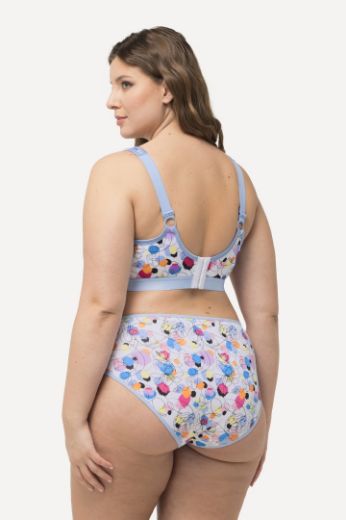 Moda za polnejše Grudnjak minimizer s motivom nepravilnih krugova plus velikost, xxl, Ulla Popken in Johann Popken (JP1880)