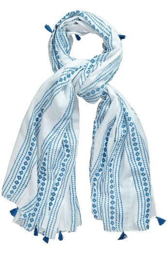 Moda za polnejše Šal s motivom i resama plus velikost, xxl, Ulla Popken in Johann Popken (JP1880)
