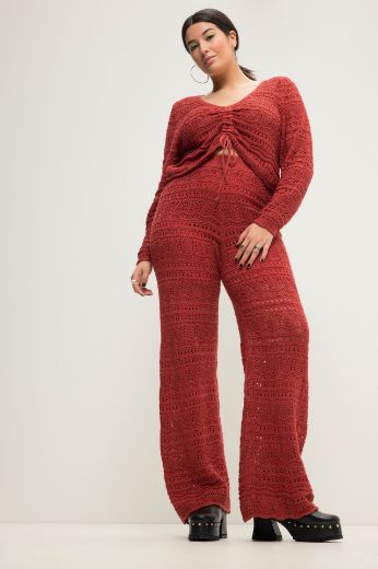 Moda za polnejše Hlače pletene plus velikost, xxl, Ulla Popken in Johann Popken (JP1880)