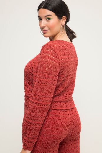 Moda za polnejše Pulover kraćeg kroja plus velikost, xxl, Ulla Popken in Johann Popken (JP1880)