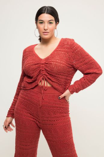 Moda za polnejše Pulover kraćeg kroja plus velikost, xxl, Ulla Popken in Johann Popken (JP1880)