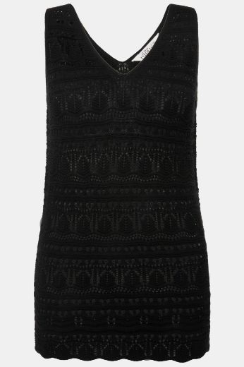 Moda za polnejše Majica bez rukava pletena plus velikost, xxl, Ulla Popken in Johann Popken (JP1880)