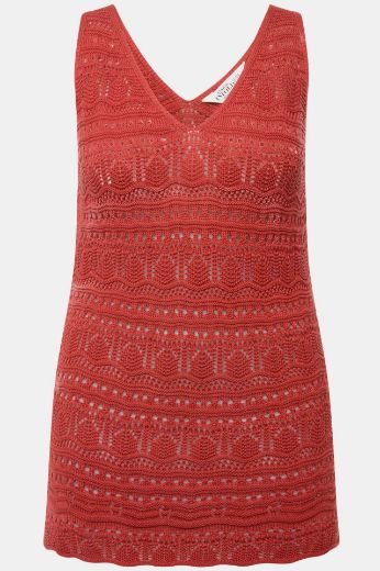 Moda za polnejše Majica bez rukava pletena plus velikost, xxl, Ulla Popken in Johann Popken (JP1880)