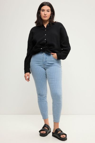 Slika Traperice užeg kroja nogavica s printom