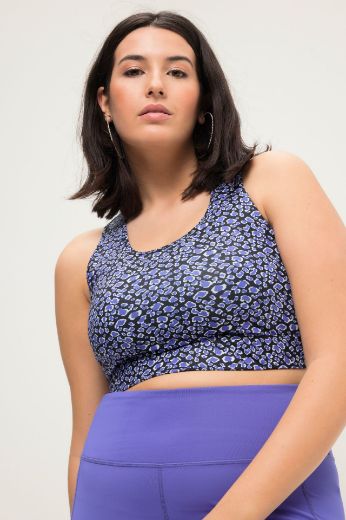 Moda za polnejše Grudnjak sportski s leopard printom plus velikost, xxl, Ulla Popken in Johann Popken (JP1880)