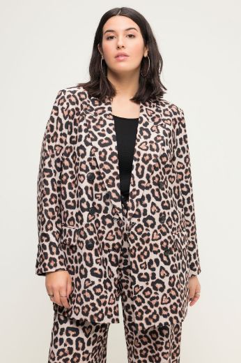 Moda za polnejše Sako lagani s leopard printom plus velikost, xxl, Ulla Popken in Johann Popken (JP1880)