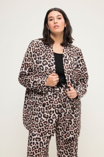 Moda za polnejše Sako lagani s leopard printom plus velikost, xxl, Ulla Popken in Johann Popken (JP1880)