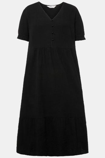 Moda za polnejše Haljina midi kratkih rukava plus velikost, xxl, Ulla Popken in Johann Popken (JP1880)