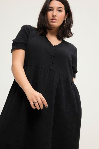 Moda za polnejše Haljina midi kratkih rukava plus velikost, xxl, Ulla Popken in Johann Popken (JP1880)