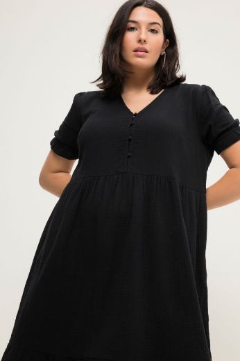 Moda za polnejše Haljina midi kratkih rukava plus velikost, xxl, Ulla Popken in Johann Popken (JP1880)
