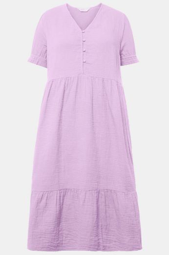 Moda za polnejše Haljina midi kratkih rukava plus velikost, xxl, Ulla Popken in Johann Popken (JP1880)