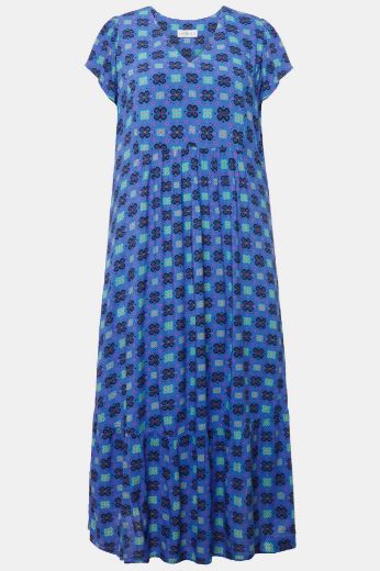 Moda za polnejše Haljina maxi  A kroja s printom plus velikost, xxl, Ulla Popken in Johann Popken (JP1880)