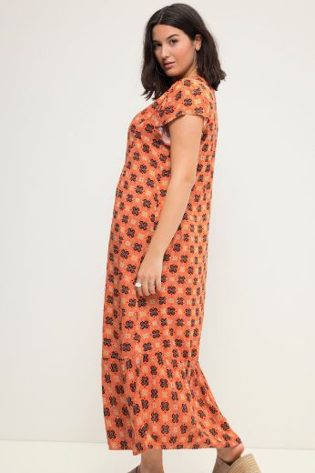 Moda za polnejše Haljina maxi  A kroja s printom plus velikost, xxl, Ulla Popken in Johann Popken (JP1880)