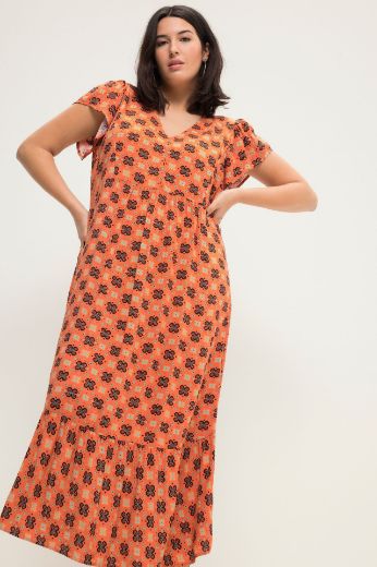 Moda za polnejše Haljina maxi  A kroja s printom plus velikost, xxl, Ulla Popken in Johann Popken (JP1880)