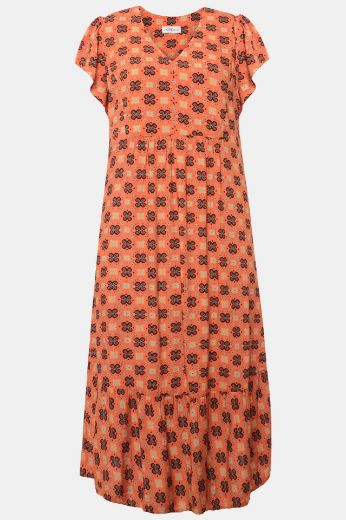 Moda za polnejše Haljina maxi  A kroja s printom plus velikost, xxl, Ulla Popken in Johann Popken (JP1880)