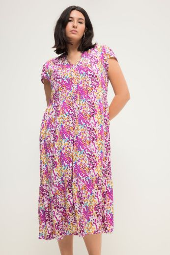 Moda za polnejše Haljina A kroja spuštenih rukava plus velikost, xxl, Ulla Popken in Johann Popken (JP1880)