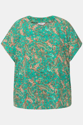 Moda za polnejše Bluza kratkih rukava s printom plus velikost, xxl, Ulla Popken in Johann Popken (JP1880)