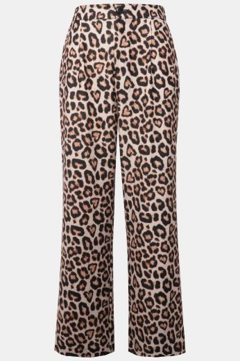 Moda za polnejše Hlače s leopard printom plus velikost, xxl, Ulla Popken in Johann Popken (JP1880)