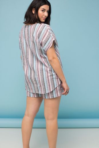 Moda za polnejše Bluza na pruge kratkih rukava plus velikost, xxl, Ulla Popken in Johann Popken (JP1880)