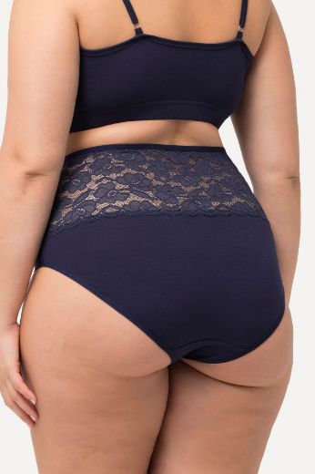 Moda za polnejše Gaćice Maxi srednje visokog struka s čipkom 2 komada plus velikost, xxl, Ulla Popken in Johann Popken (JP1880)