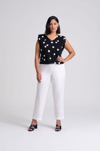 Moda za polnejše Hlače Chino širih nogavica plus velikost, xxl, Ulla Popken in Johann Popken (JP1880)