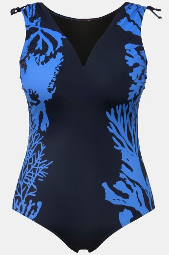 Moda za polnejše Kupaći kostim jednodijelni V izrez plus velikost, xxl, Ulla Popken in Johann Popken (JP1880)