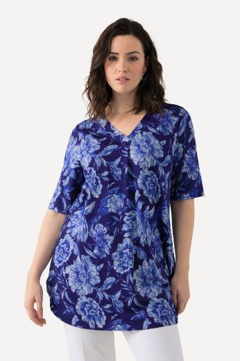 Moda za polnejše Majica kratkih rukava A kroja, V-izrez plus velikost, xxl, Ulla Popken in Johann Popken (JP1880)