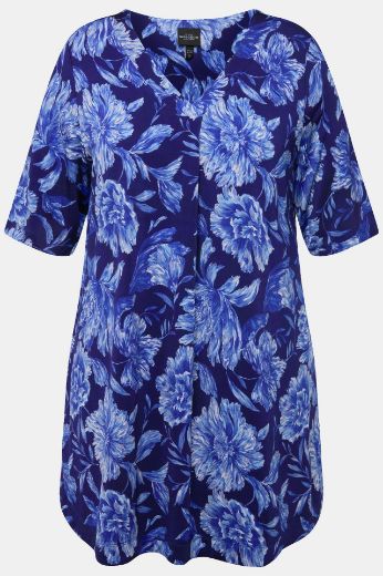 Moda za polnejše Majica kratkih rukava A kroja, V-izrez plus velikost, xxl, Ulla Popken in Johann Popken (JP1880)