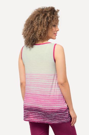 Moda za polnejše Majica bez rukava na pruge šireg A kroja plus velikost, xxl, Ulla Popken in Johann Popken (JP1880)