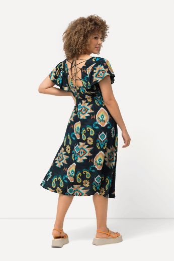 Moda za polnejše Haljina s etno printom A kroja plus velikost, xxl, Ulla Popken in Johann Popken (JP1880)